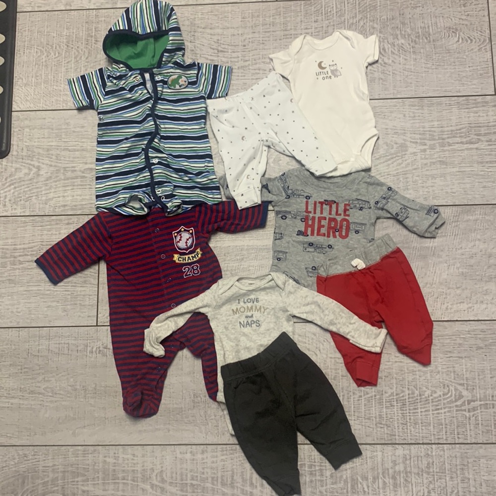 Lot of newborn clothes